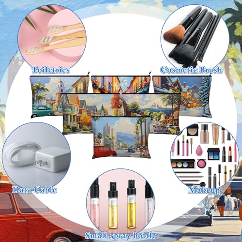 Colorado Makeup Bags Set of 12 - Portable Waterproof Cosmetic Pouches