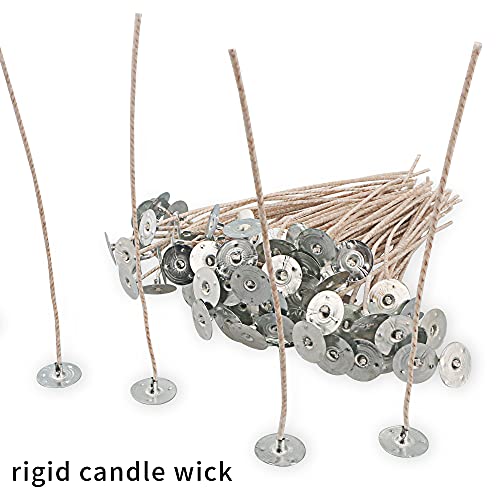 CD 14 Candle Wicks - 100pcs 6 Inch Pretabbed Cotton Wicks for Candle Making
