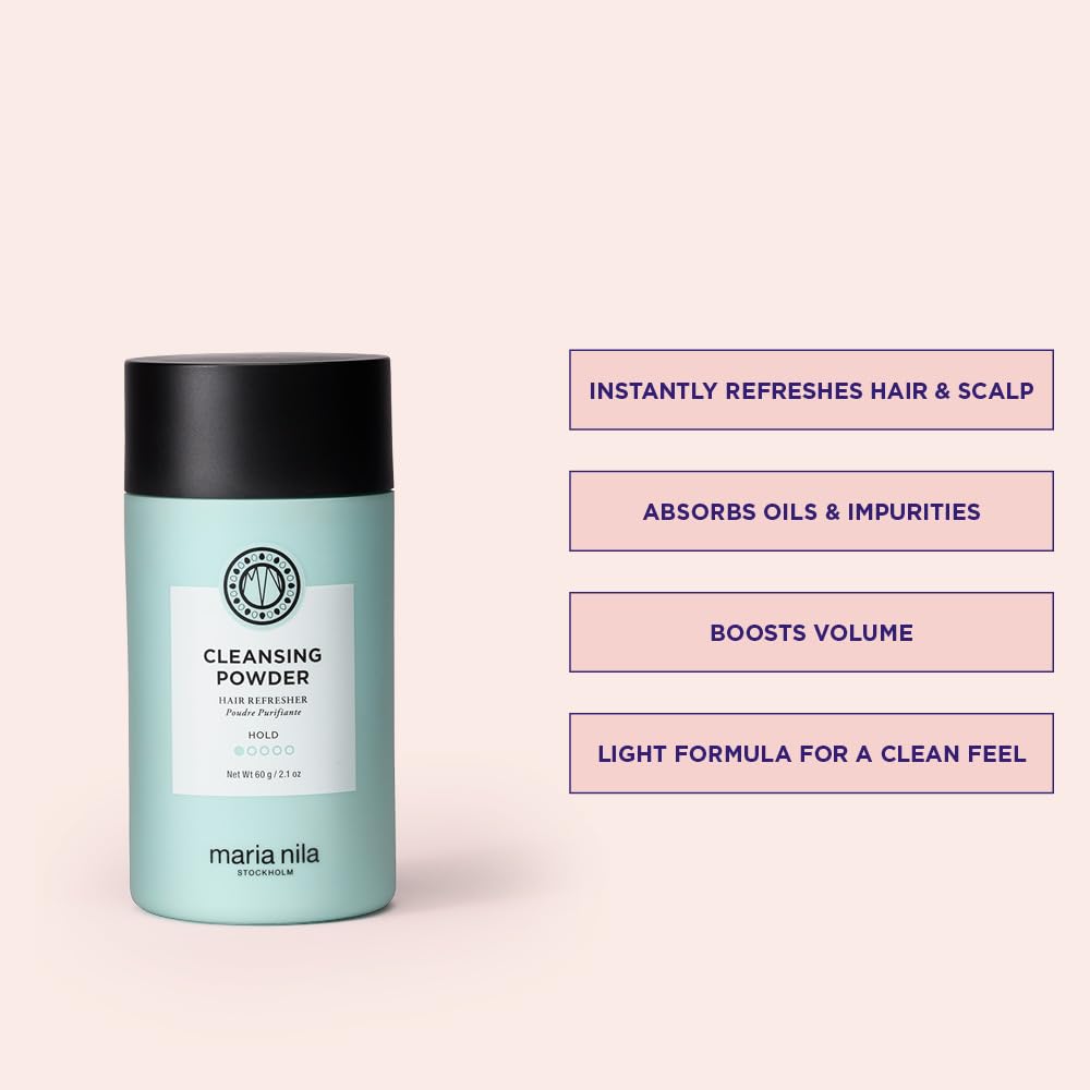 Maria Nila Cleansing Powder - Vegan Dry Shampoo for Refreshing Hair & Scalp | 2.1 Oz