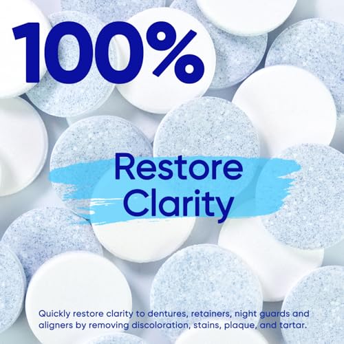 MySmile Retainer & Denture Cleaning Tablets - Mint, 120 Count