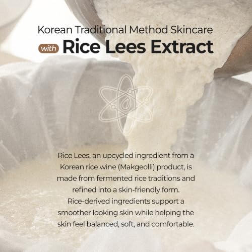 LUSOM Fermented Rice Essence Hydrogel Mask - Deep Hydrating Sheet Mask for Sensitive Skin, 4 Sheets