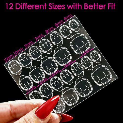 Yellow 40pcs Nail Press-On Adhesive Tabs Kit with Buffers & Orange Sticks