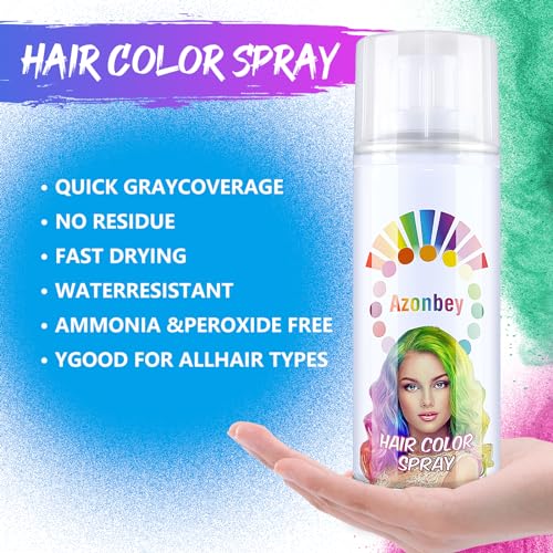 Temporary Blue Hair Color Spray for Halloween & Parties