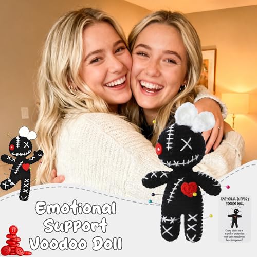 Handmade Positive Crochet Voodoo Doll - Emotional Support Gift