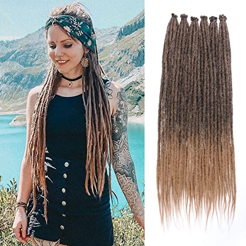 Leeven 24 Inch Ombre Honey Blonde Dreadlock Extensions - 40 Strands