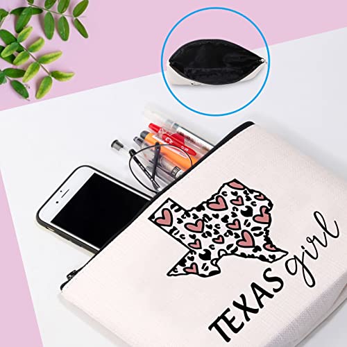 Texas Lone Star State Makeup Zipper Pouch - Proud Texan Gift Bag