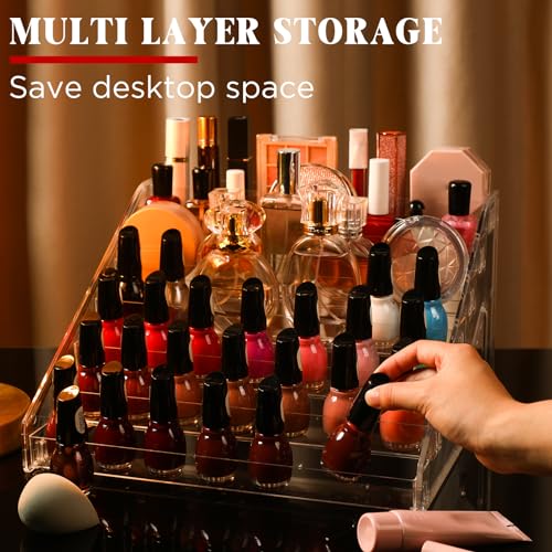 Jetec 7-Tier Acrylic Display Stand for Sunglasses, Nail Polish & Cards