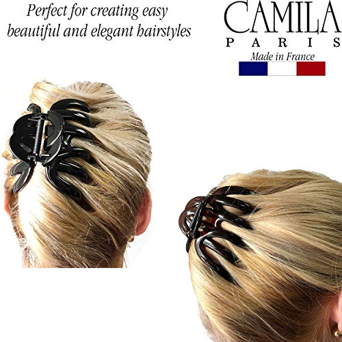 Camila Paris Octopus Hair Clips Bundle - 3.5" Claw Clips for Thick Hair