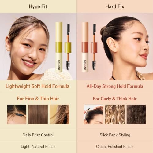 NARKA Hard Fix Hair Mascara - Strong Hold Gel for Baby Hairs & Flyaways