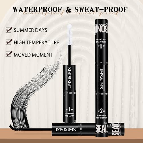 JMS&JMS Waterproof Lash Bond and Seal Glue Set - 2in1, 5ml
