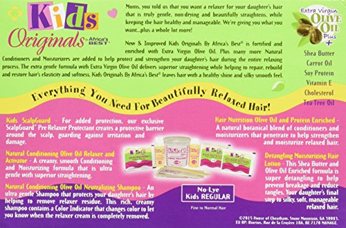 Kids Organic Conditioning Relaxer System for Hair Straightening - Gentle & Organic