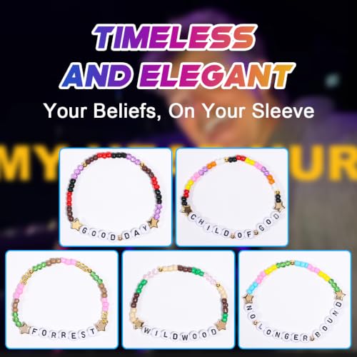 Forrest Frank Inspired Stackable Beaded Friendship Bracelets - 5 Pcs