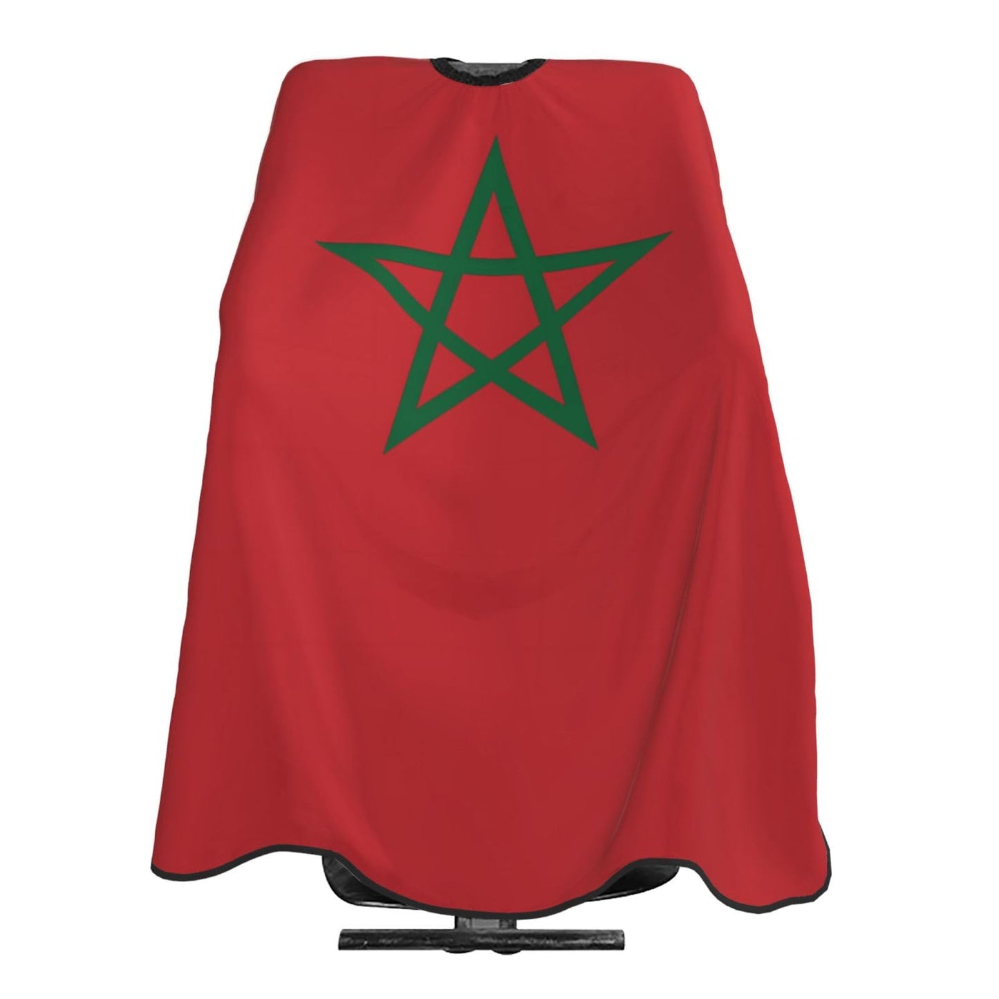 Morocco Flag Hair Cutting Barber Cape Hair Salon and Dyeing Styling Cloth for Women/Men