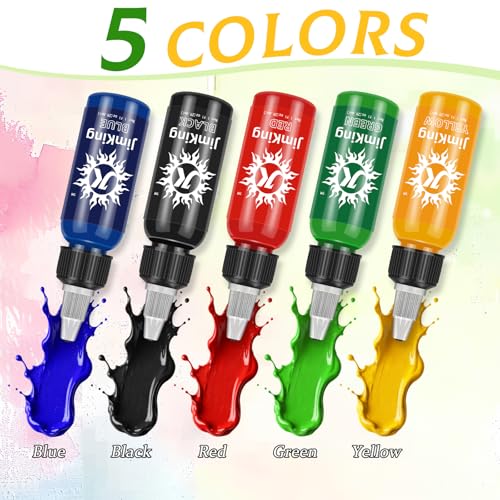 JimKing 30ml Water-Based Tattoo Ink Set - Natural Plant Pigments for Permanent Makeup & Tattoos, Long Lasting & Vivid Colors