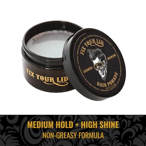 Fix Your Lid Medium Hold Hair Pomade Bundle - 3.75 oz & 1.7 oz