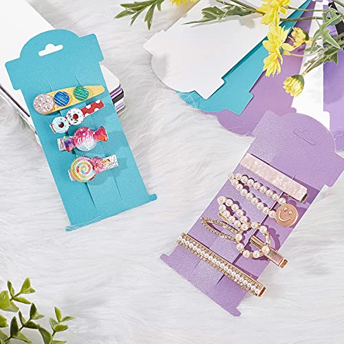 108pcs Hair Bow Display Cards - 6 x 3 Inch Rectangular Cardboard Holders