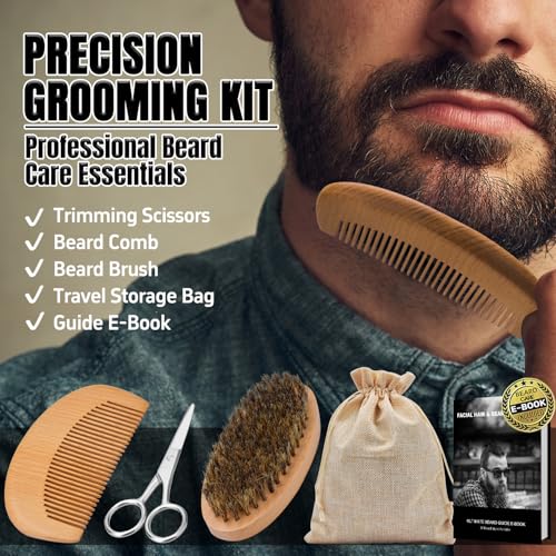 XIKEZAN Fathers Day Gifts for Dad Husband,Beard Kit for Men Grooming & Care w/Beard Conditioner, Wash,Oil,Balm,Birthday Valentines Easter Gifts for Mens Him Boyfriend Christmas Stocking Stuffers