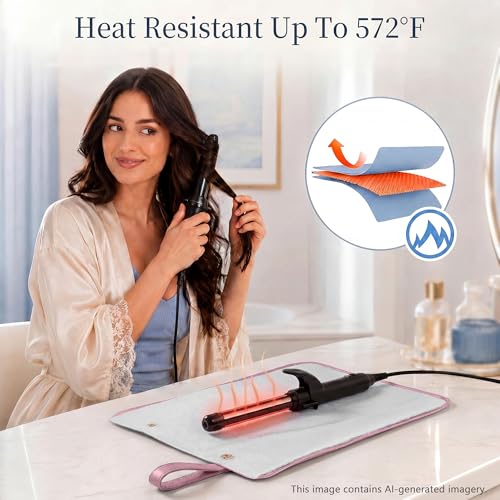 Ctrlopt 2-in-1 Travel Bag with Heat Resistant Mat for Hair Tools
