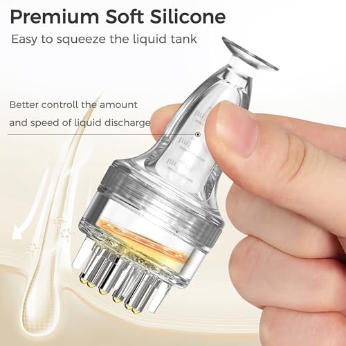 Minoxidil Scalp Applicator Comb Tool - 2 PCS Hair Serum Bottle Set