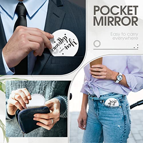 24 Pcs You Make a Difference Compact Mirrors - Bulk Pocket Mirror Gifts