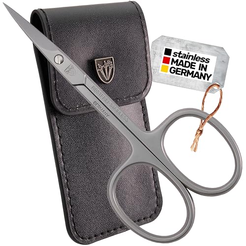 Drei Schwerter German Made Cuticle Scissors - Stainless Steel Nail & Toenail Trimming Tool with Case
