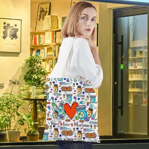 Peace Pharmacy F T Makeup Bag - Pharmacy Technician Gift Cosmetic Zipper Pouch