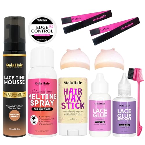 Dolahair Lace Glue Kit for Wig Installation - Medium Brown