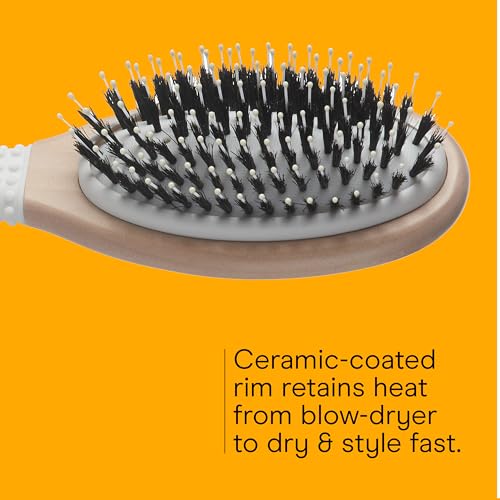 Conair Ceramic Boar Bristle Hair Brush for All Hair Types
