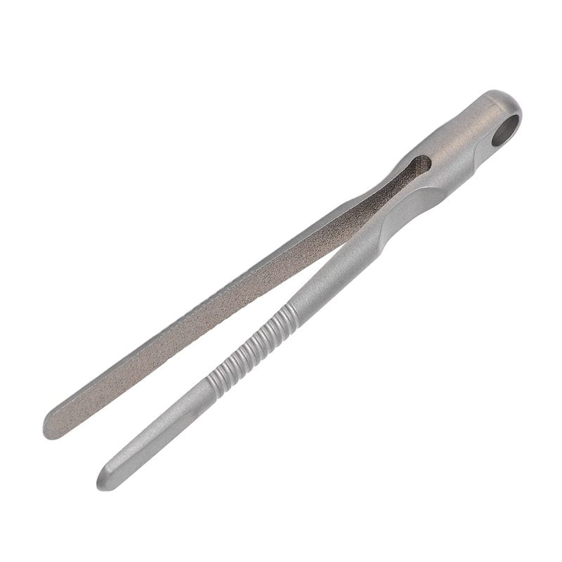 Tefola Portable Mini Keychain Tweezer, Titanium Alloy, Silver, EDC Multi-tool, Easy to Carry