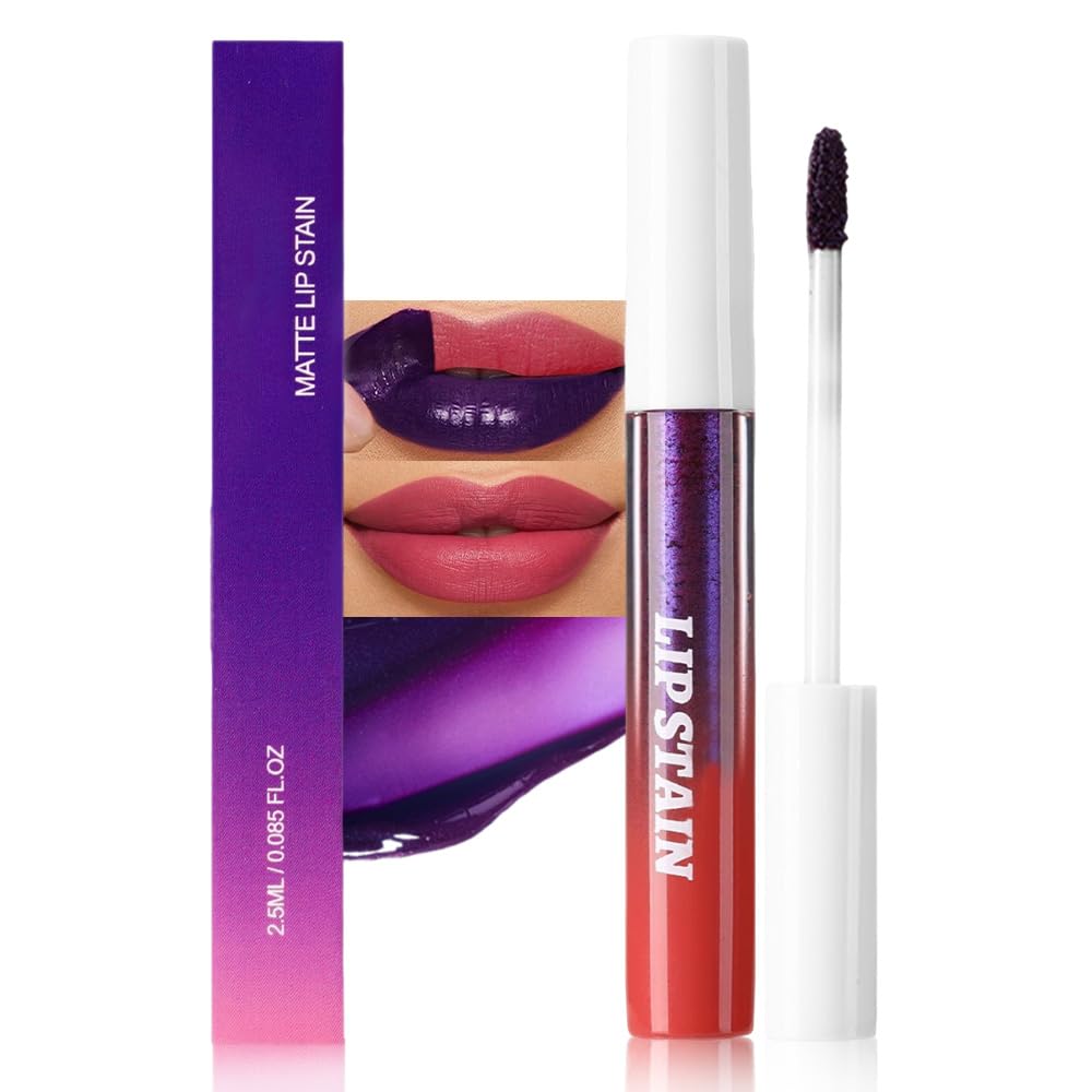 Warm Nude Pink Lip Stain - Matte Finish, Transfer Proof, Long Lasting Waterproof Lip Tint | Highly Pigmented 24-Hour Wear