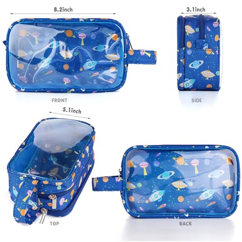 Vipdeal Kids Space Toiletry Bag, Waterproof Hanging Travel Wash Bag
