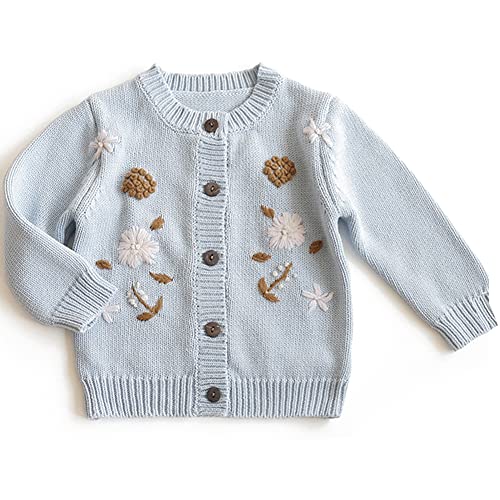 Simplee Kids Toddler Girl Knit Cardigan Sweater - Soft Cozy Casual Wear