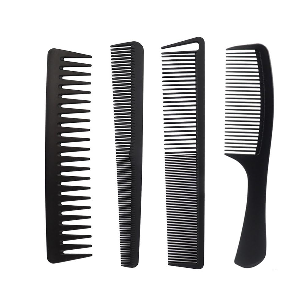 Mini Soft Bristles Detangler Brush Set - 4 Pcs Travel-Friendly Hair Brush for Pain-Free Detangling on All Hair Types