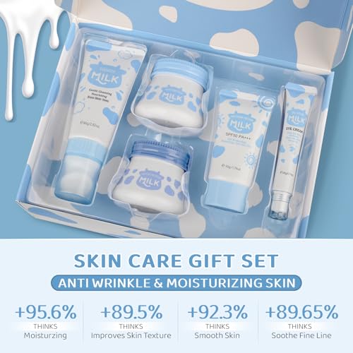 Milk Skincare Set for Girls - Acne Relief & Daily Moisturizing