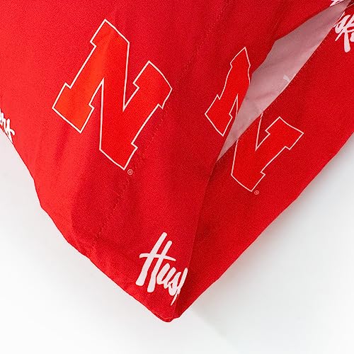 Nebraska Cornhuskers Pillowcase Pair - Standard 20" x 30"