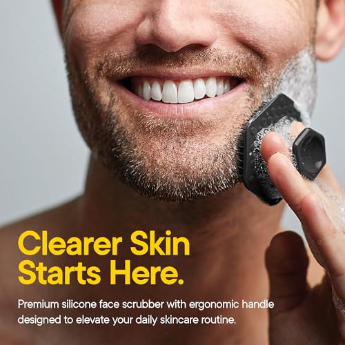 TOOLETRIES Silicone Face Scrubber - Gentle Exfoliating Brush for Clearer Skin