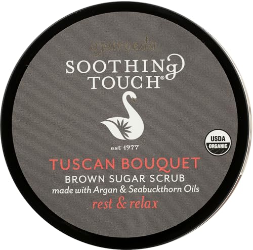 Organic Herbal Brown Sugar Scrub - Tuscan Bouquet, 8 Oz