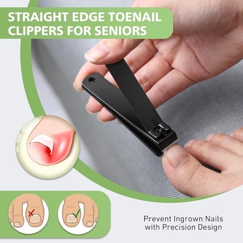 Baluca Heavy Duty Toenail Clippers for Thick Nails with 360° Rotating Head