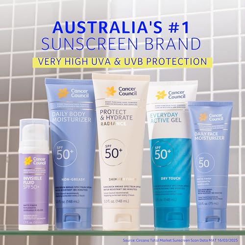 Cancer Council SPF 50+ Active Gel Sunscreen - Water-Resistant, Matte Finish