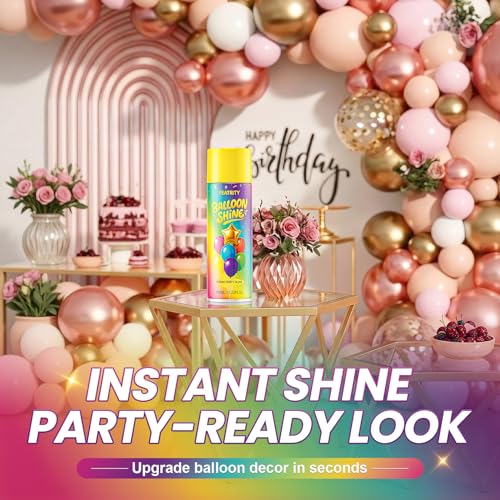 Balloon Shine Spray - 15 oz High-Gloss Finish for Events