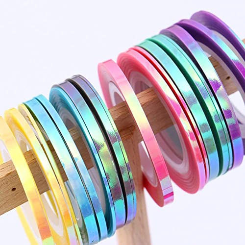 18Pcs Nail Art Striping Tape Set for Manicure & Nail Decoration