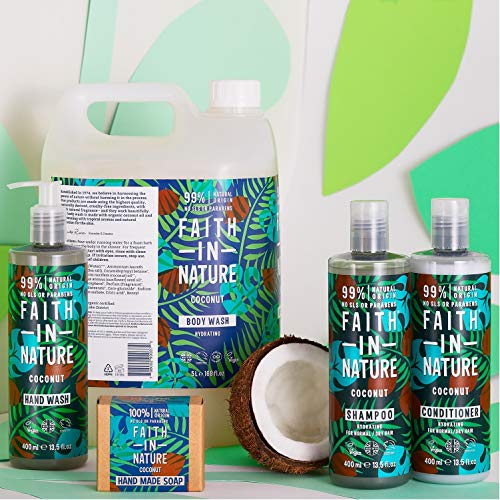 Faith in Nature Coconut Soap Bar 100g - Organic, Paraben-Free, Cruelty-Free