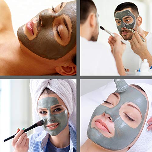 Natural Clay Mask Powder Set: Bentonite, Moroccan Rhassoul & French Green