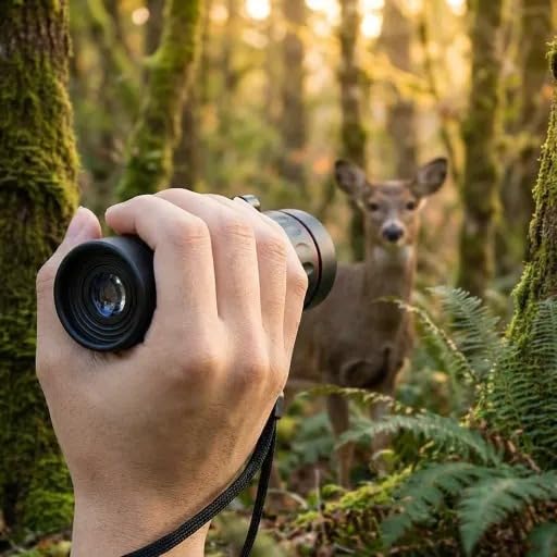 HD 8x21 Optical Monocular Telescope - High Power Mini Scope for Camping, Hunting, Travel | Clear Vision for Men & Women