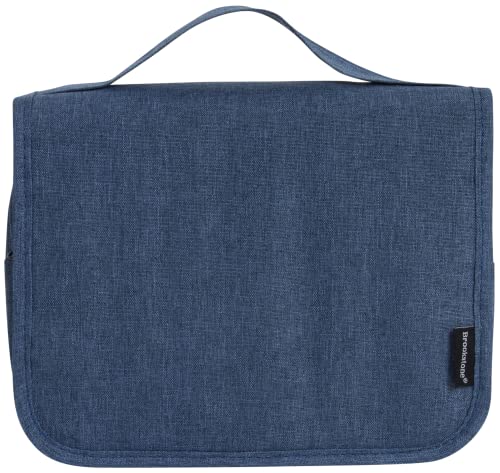 Brookstone Blue Travel Toiletry Bag - Hanging Organizer for Men & Women