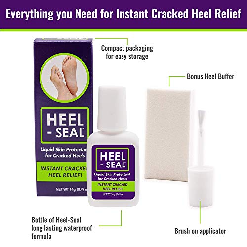 Heel-Seal Liquid Skin Protectant for Cracked Heels & Foot Repair 3X Larger Bottle