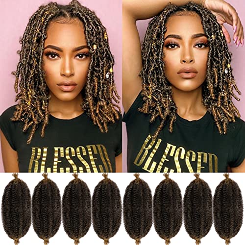 12 Inch Springy Afro Twist Hair - 8 Packs T27# Marley Twist Extensions