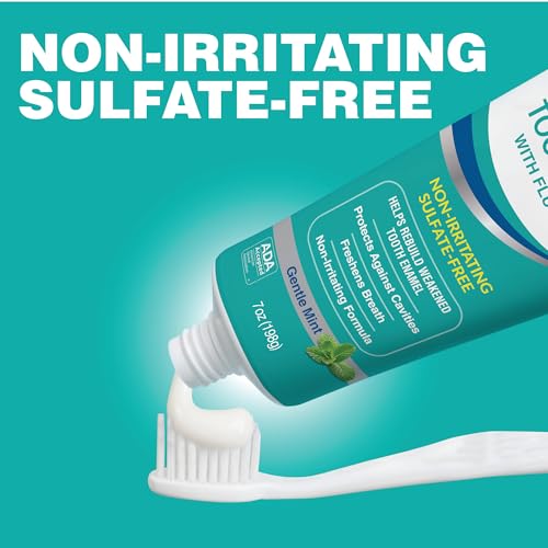 CloSYS Fluoride Toothpaste for Sensitive Teeth, Gentle Mint, 7 oz
