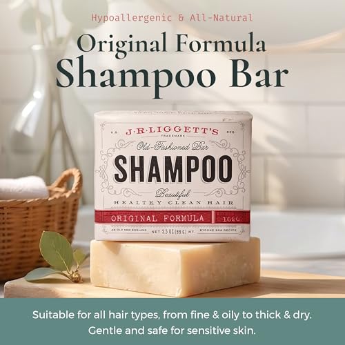 J.R.LIGGETT'S Natural Shampoo Bar for Sensitive Scalp, 3.5 oz