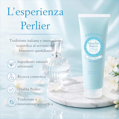 Perlier Muschio Bianco d'Oriente Shower Cream - White Musk, 8.4 fl oz